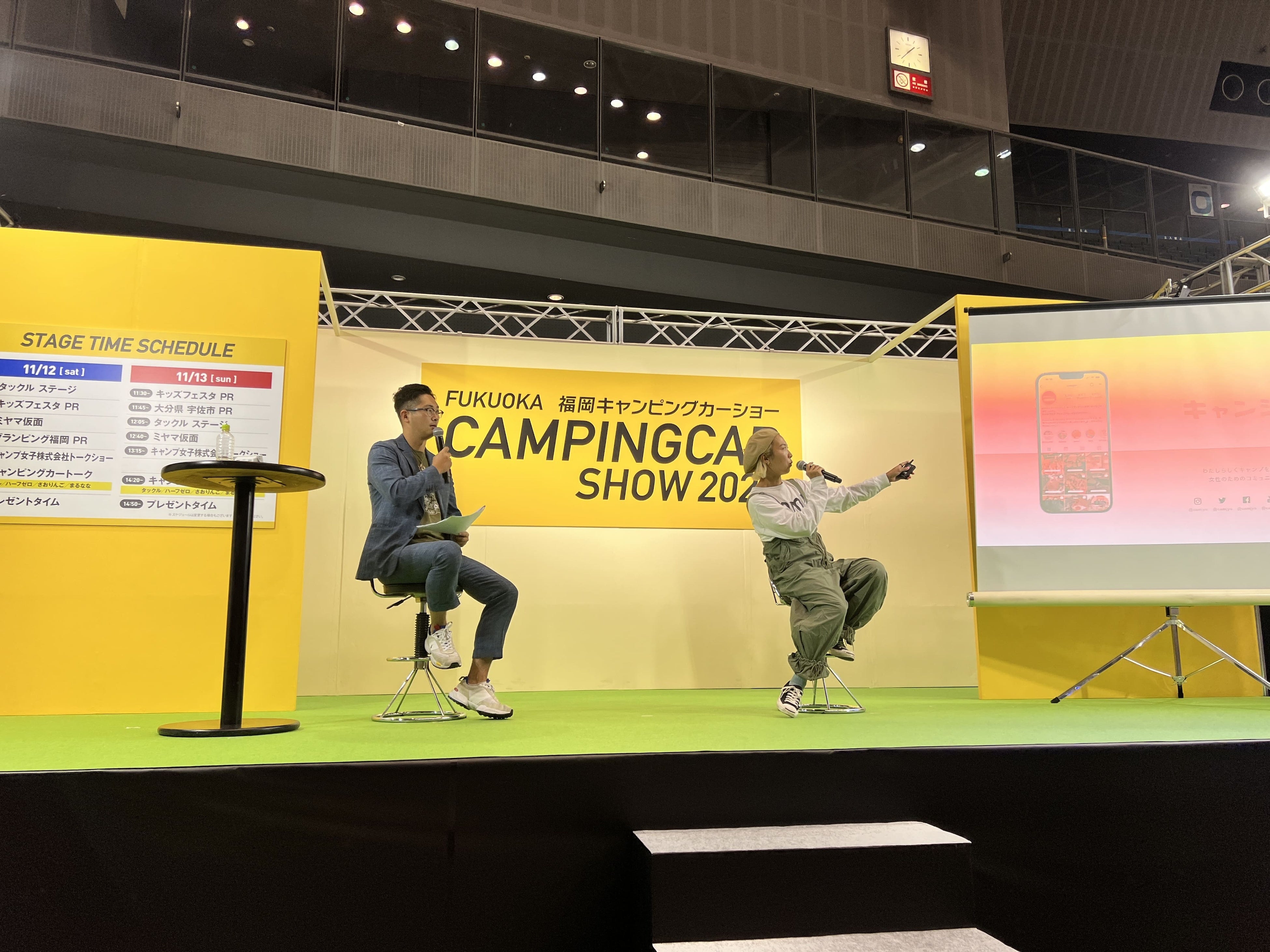 福岡キャンピングカーショー2022・キャンプ女子株式会社代表　橋本