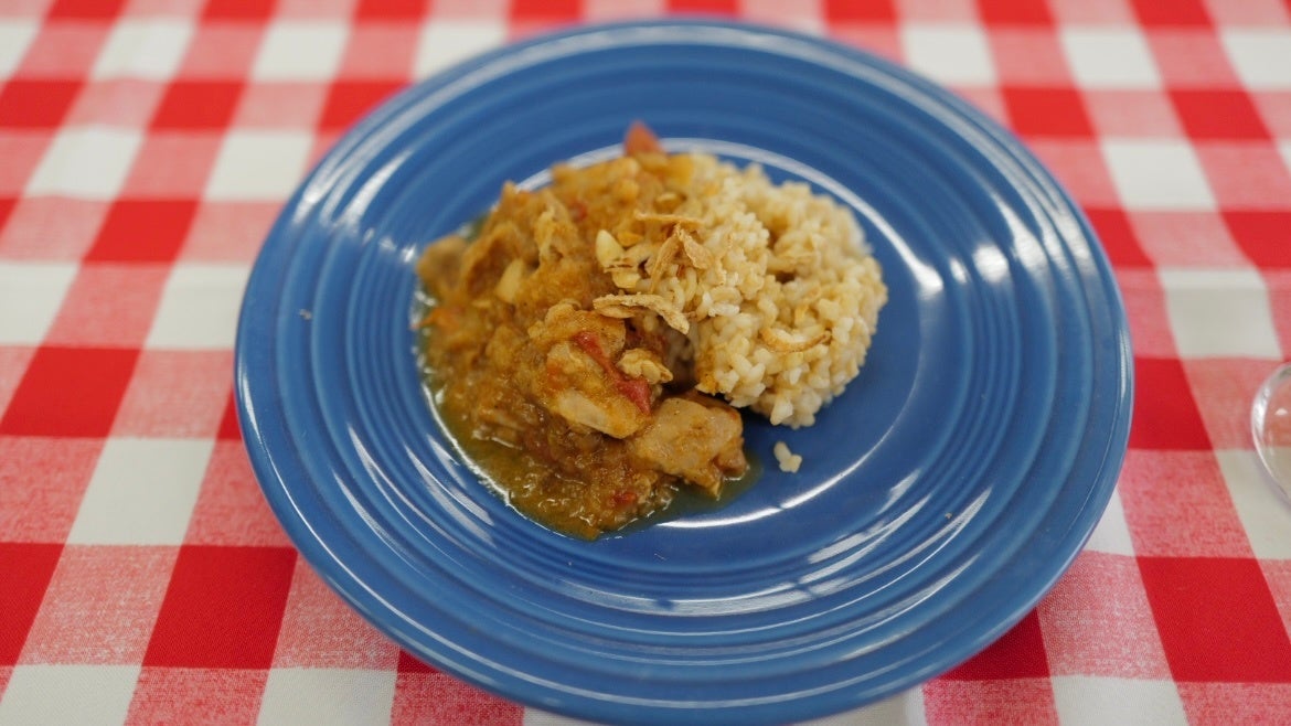 試作中のカレー