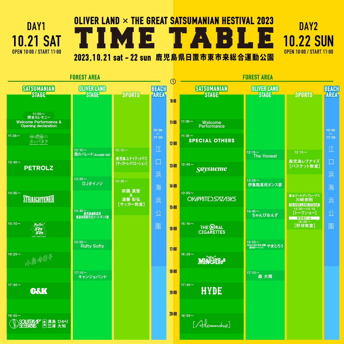 OLIVER LAND × THE GREAT SATSUMANIAN HESTIVAL