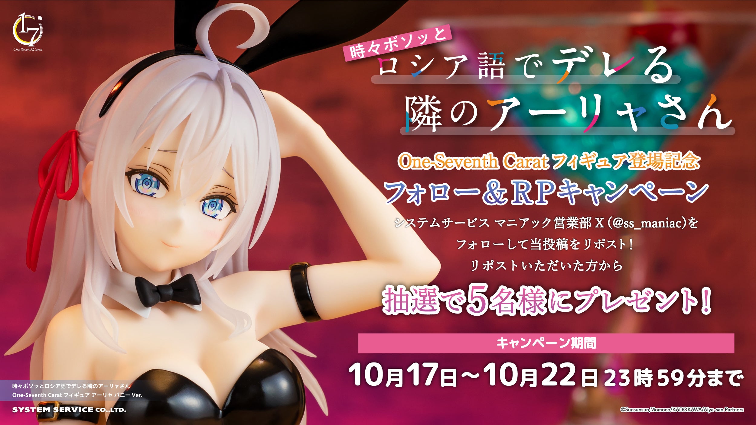 システムサービスのフィギュアブランド「One-Seventh Carat