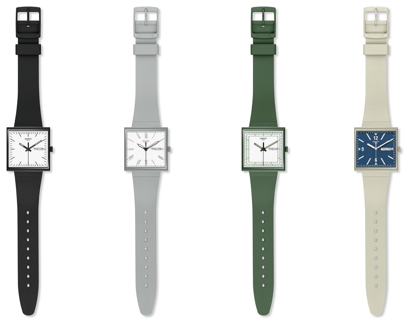 Swatchにスクエアシェイプが登場する、新作NEW BIOCERAMIC WHAT IF Swatchにスクエアシェイプが登場する、新作NEW BIOCERAMIC WHAT IF