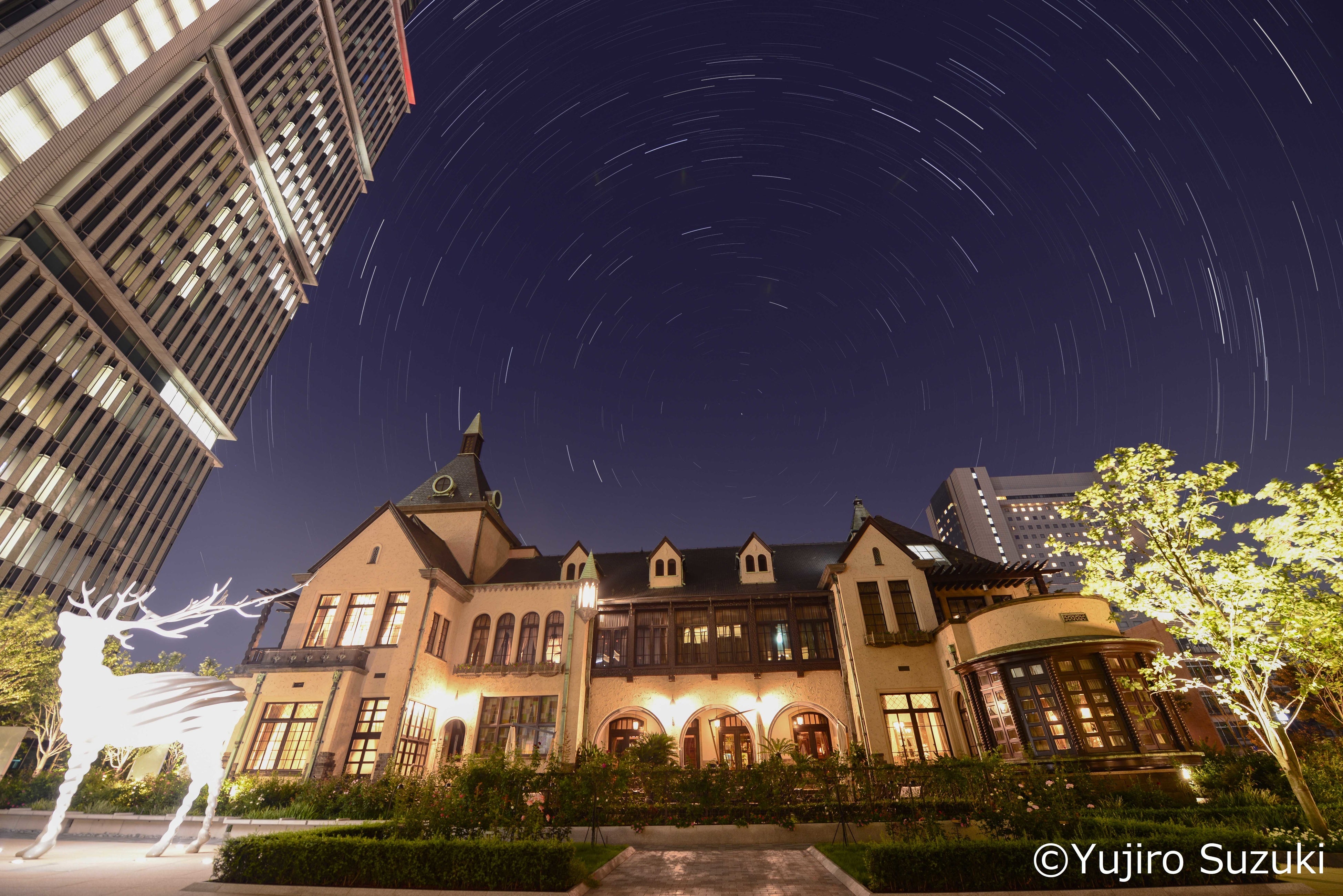 施設にて撮影された星空写真