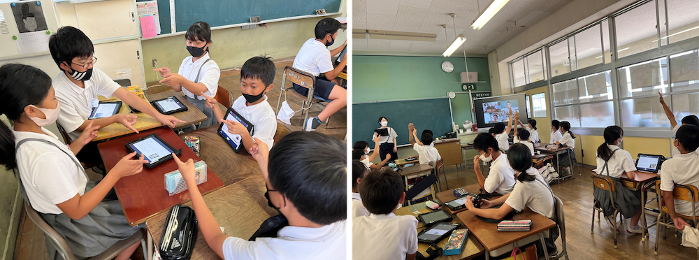 ▲クラス全員で取り組んだワークショップの様子