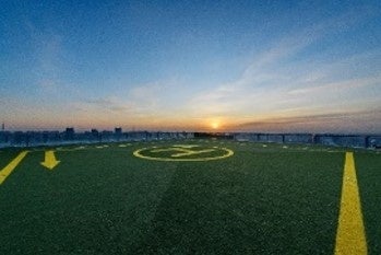 ▲屋上から⾒る⽇の出イメージ