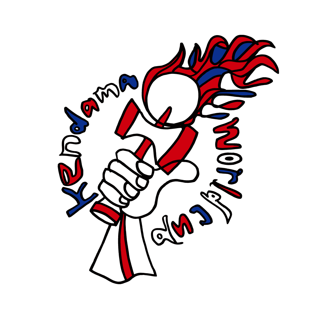 けん玉ワールドカップロゴ（安齋肇さん制作）