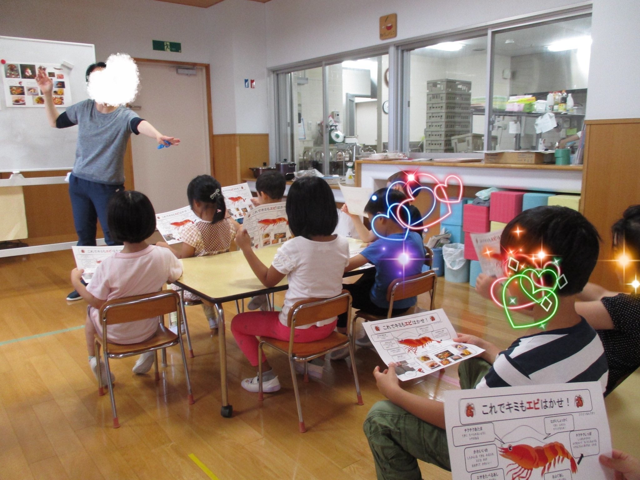 子どもたちが学ぶ様子