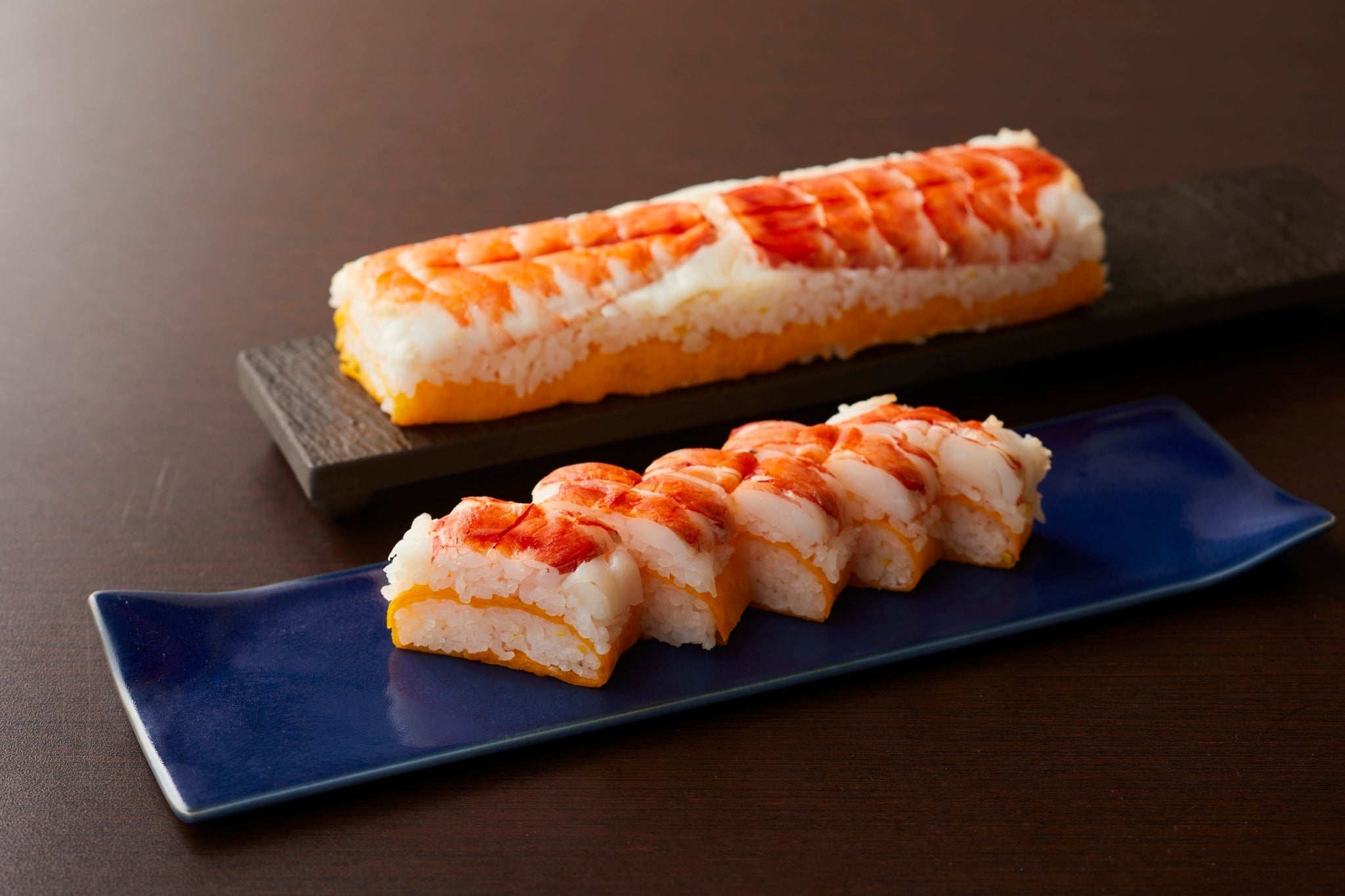 食祭テラス　海老の押し寿司
