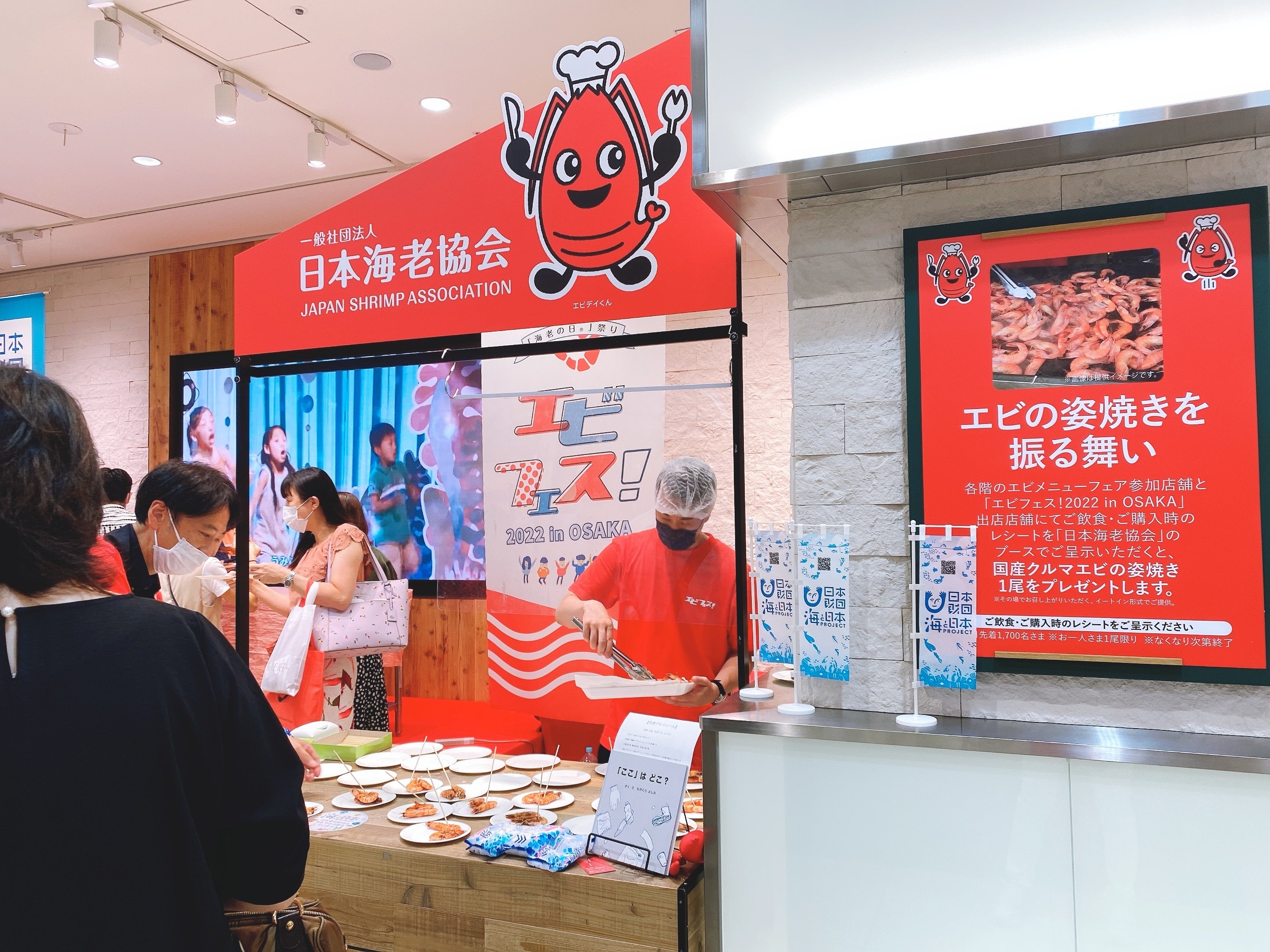 国産クルマエビ無償提供