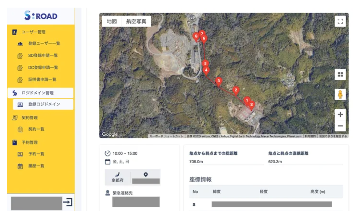 SROADの開発画面