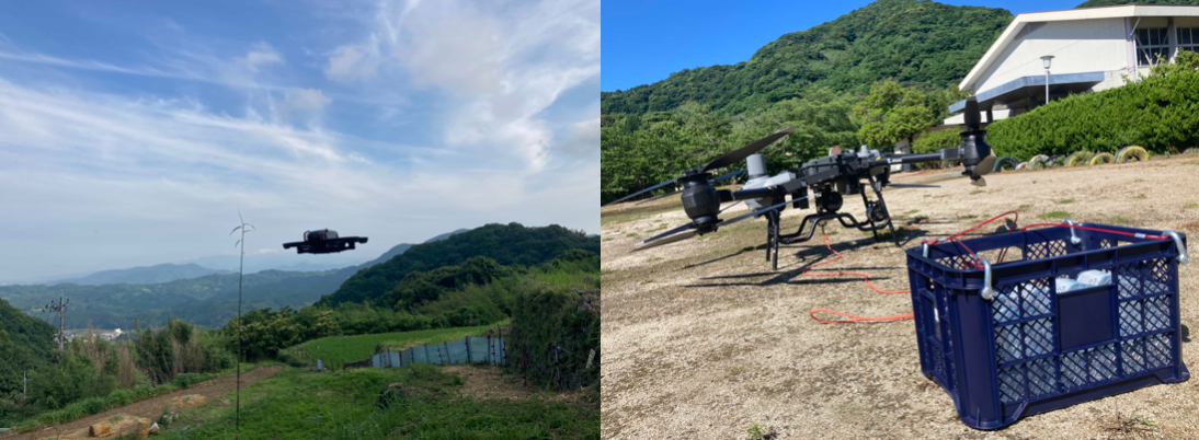左）DJI Avata2、右）DJI FlyCart30