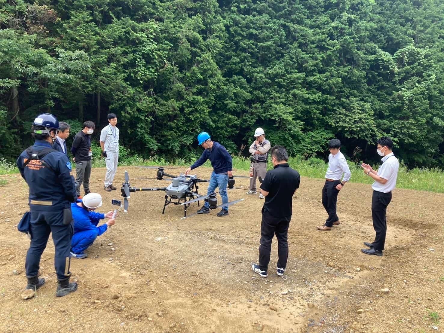 現地訓練の様子