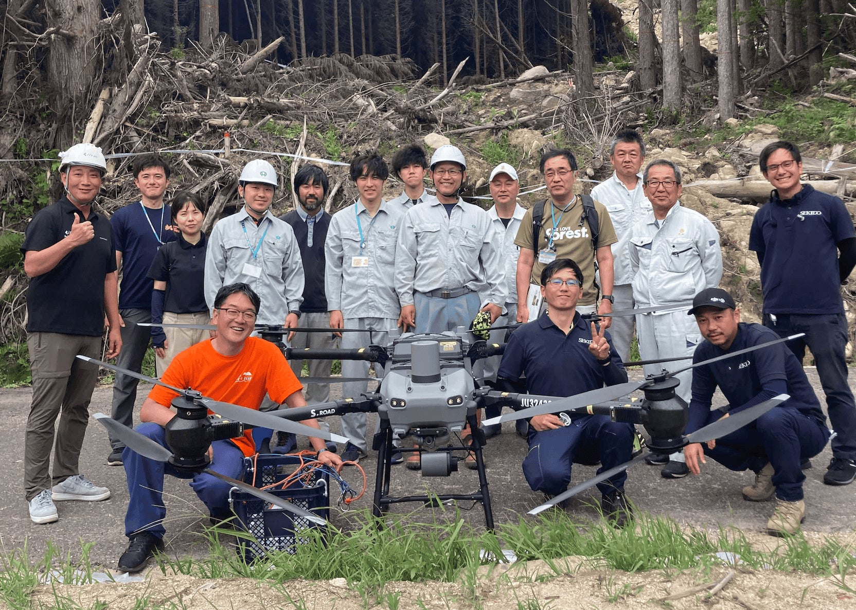 トルビズオン、DJI FlyCart30を用いた被災箇所復旧工事の物資搬送実験に成功 | 株式会社トルビズオンのプレスリリース