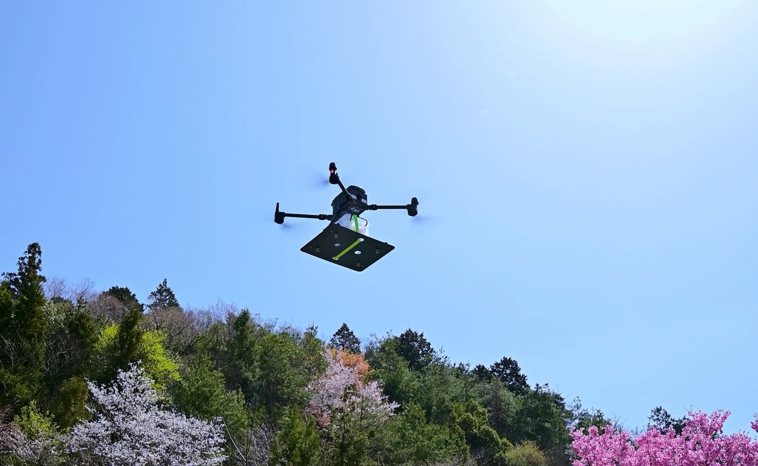 到着地点のドローン配送