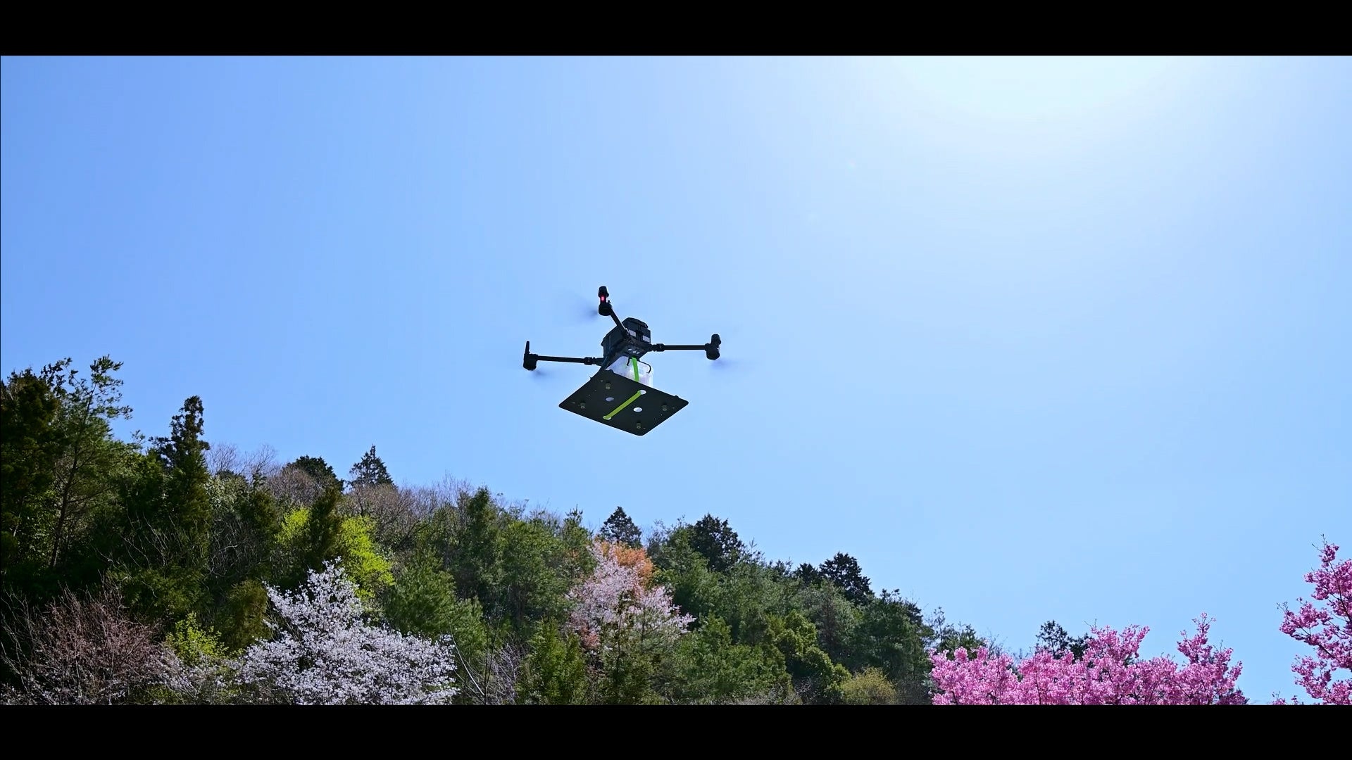 到着地点のドローン配送
