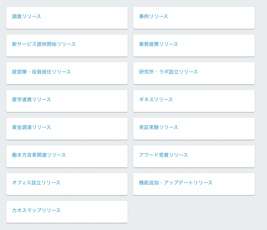 上手なプレスリリースをピックアップして種類ごとに紹介