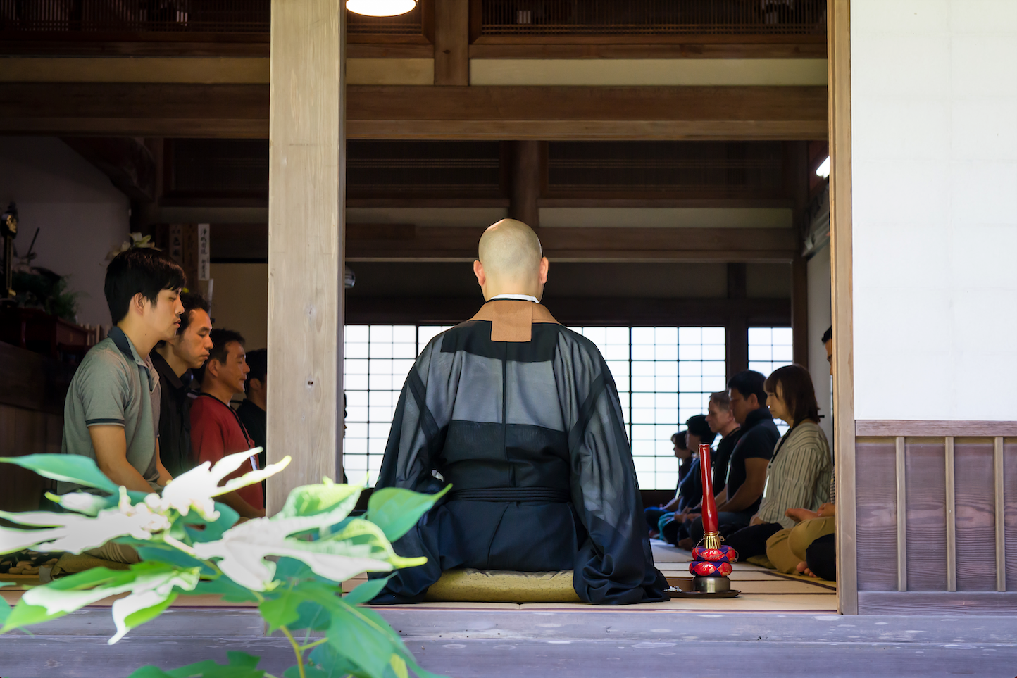 坐禅会体験の様子