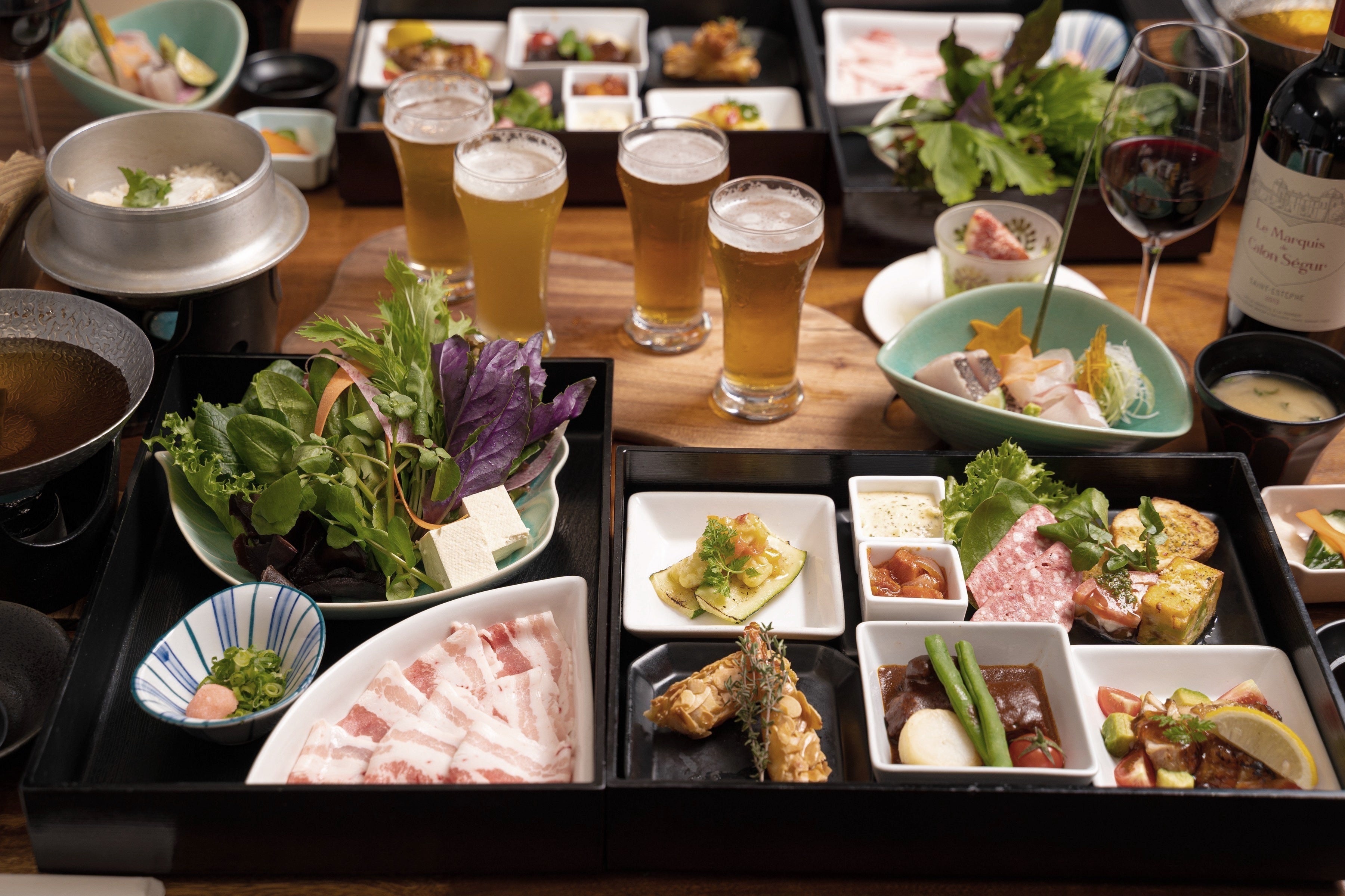 2名から利用できる個人盛りのコースメニュー