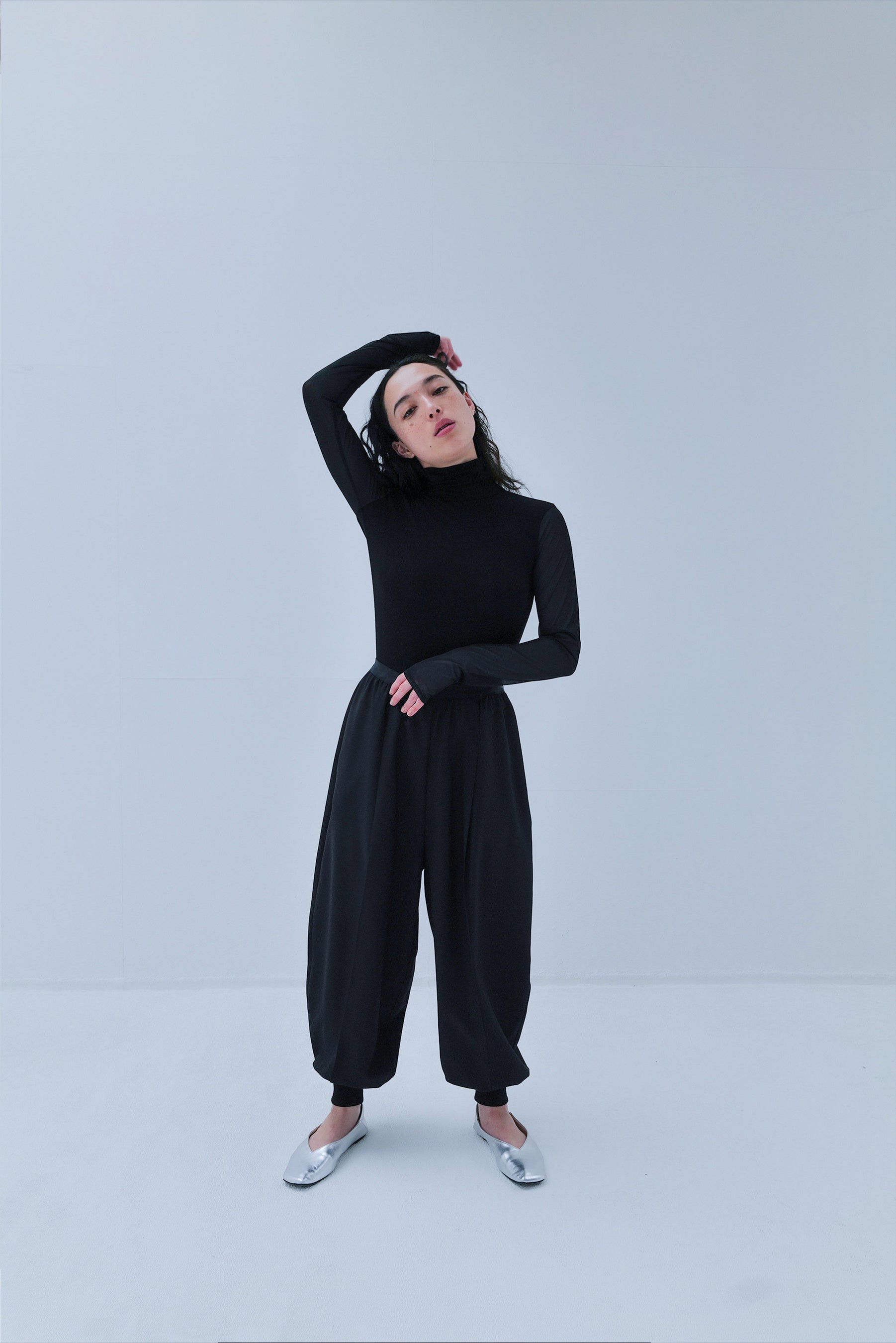 17様　ソリン SORIN フロッキーチュール バレリーナネックボディスーツ Flocky Tulle Ballerina Neck Bodysuit（カットソー/Tシャツ
