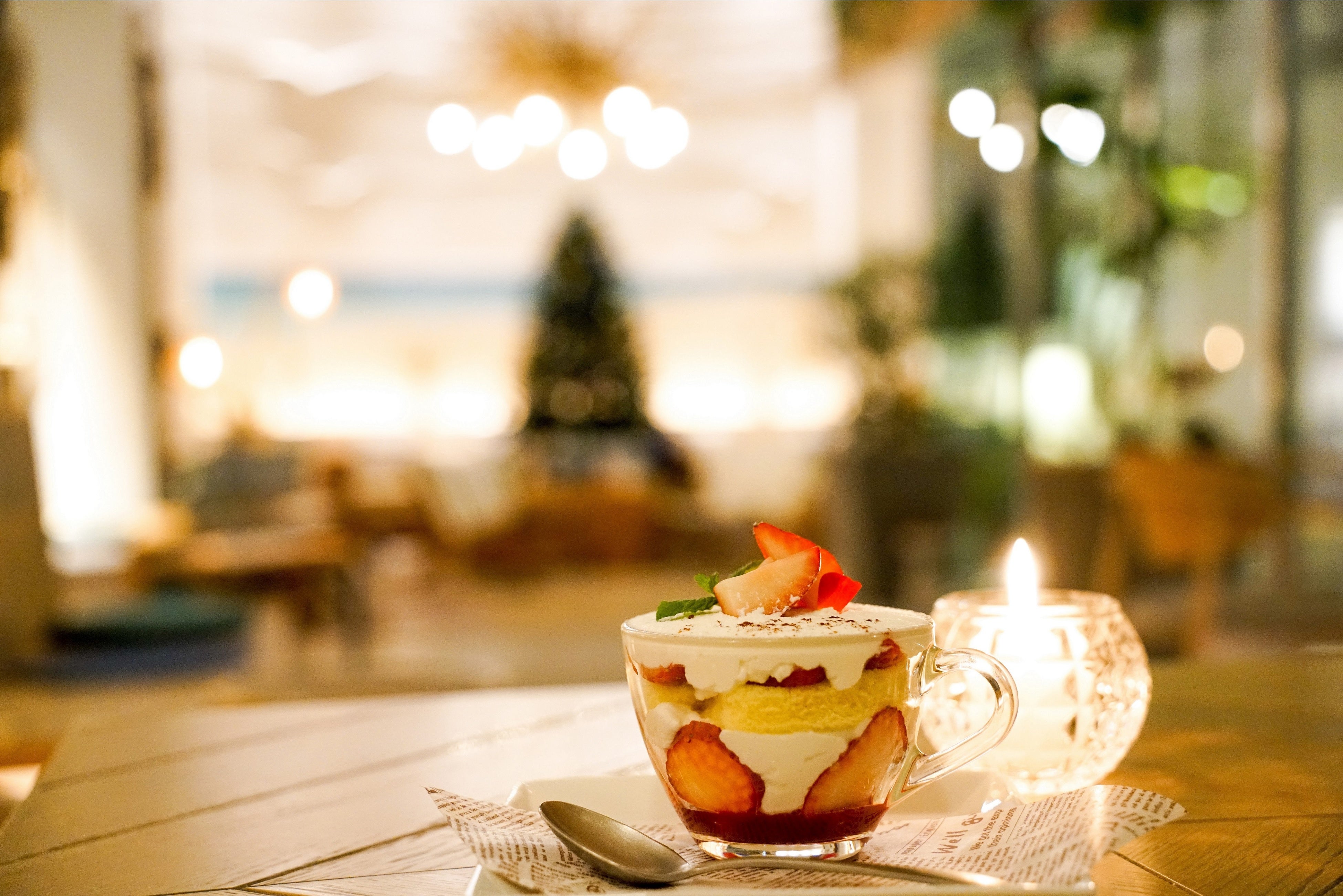 グラスのショートケーキ　800円（税込）