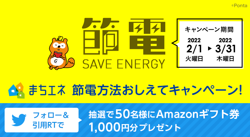節電方法おしえてキャンペーン」、「わが家の電気代見直しキャンペーン