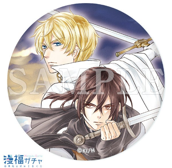 スタンド付き缶バッジ／B　©石原ケイコ／白泉社