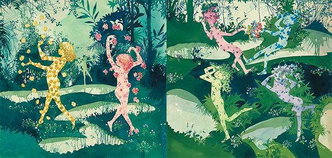 絵／初山滋「はるのはこび」1962年「こどものせかい」1962年3月号 至光社