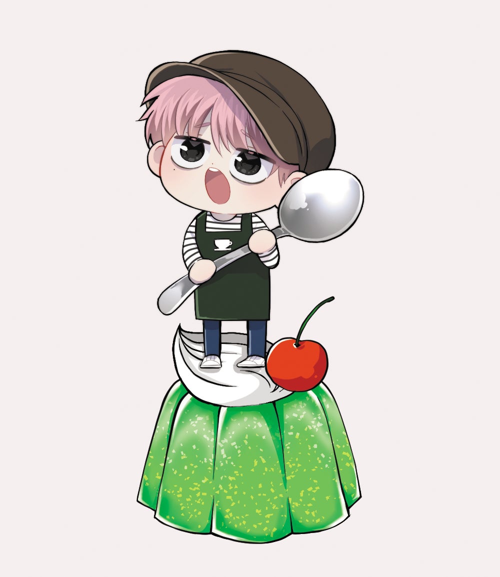 『花とゆめ』21号ふろく『「多聞くん今どっち!?」あーんして♡アクリルスタンド第2弾 ジメ原さんver. by 師走ゆき』