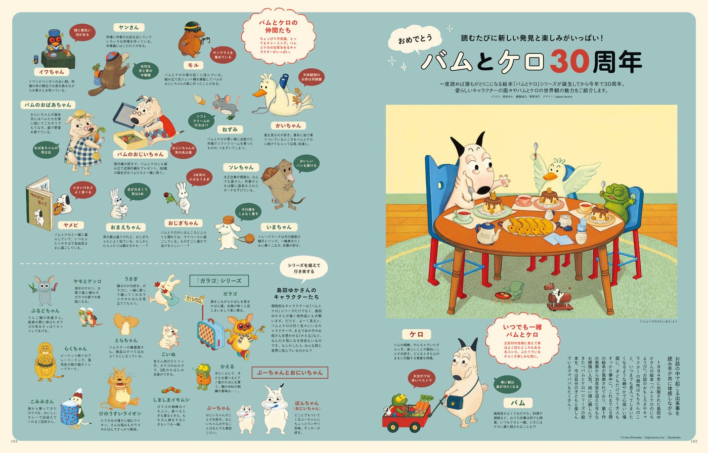 ©Yuka Shimada ／ Ojigi bunny Inc. ／ Bunkeido