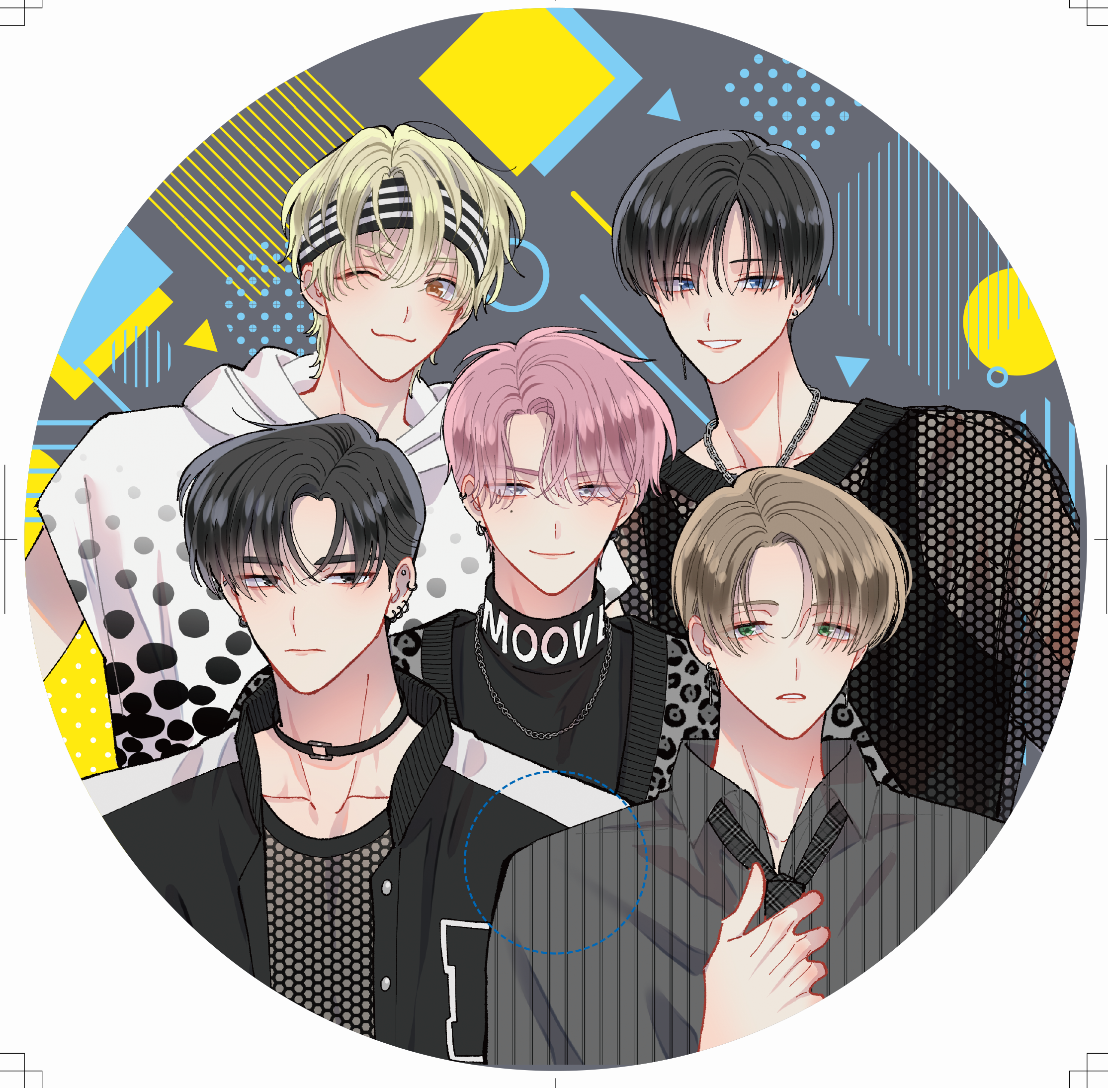 『花とゆめ』15号ふろく「『多聞くん今どっち！？』F／ACE公式うちわ by 師走ゆき」