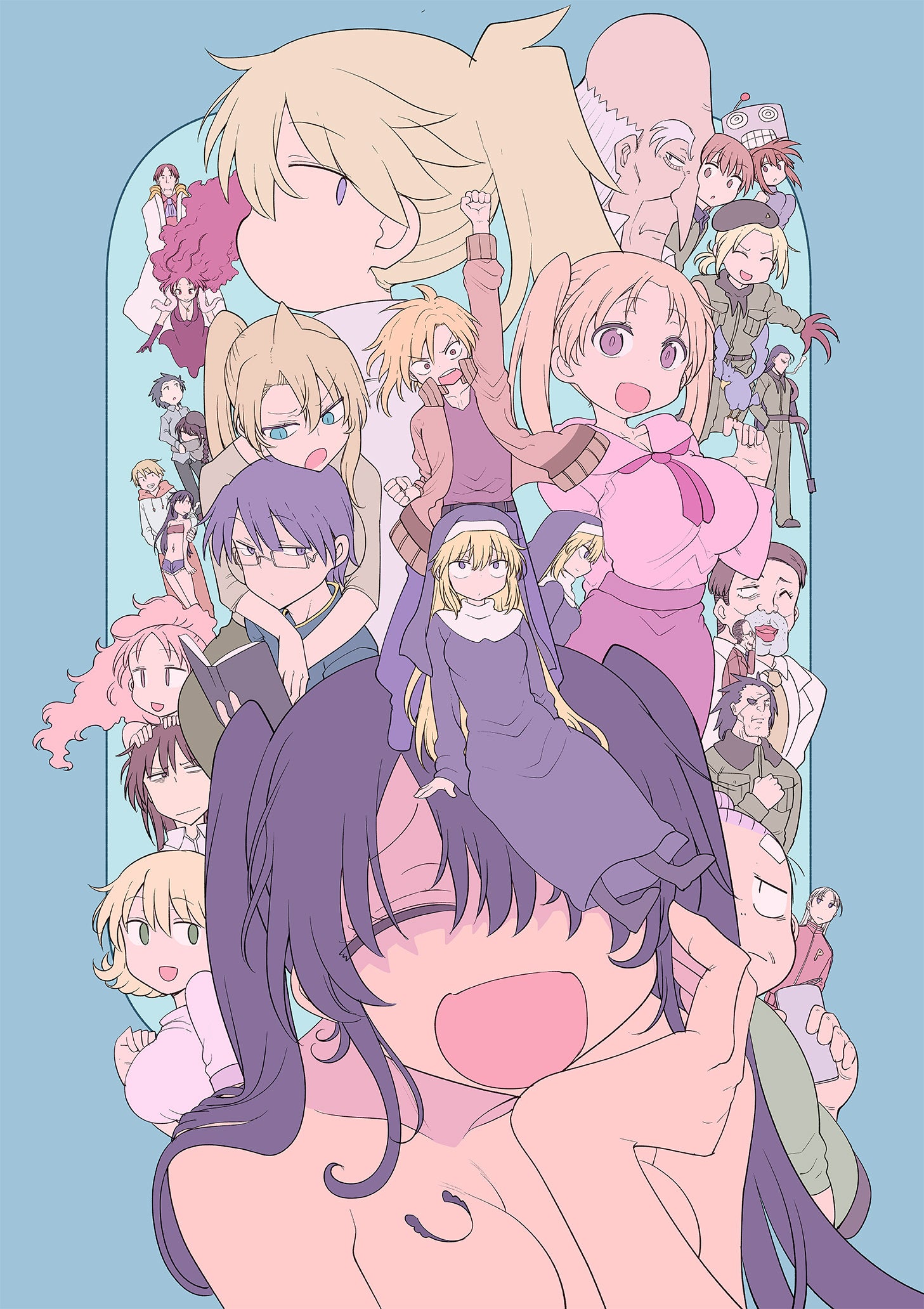 「アートプリント①ミク&集合」　©天原・クール教信者