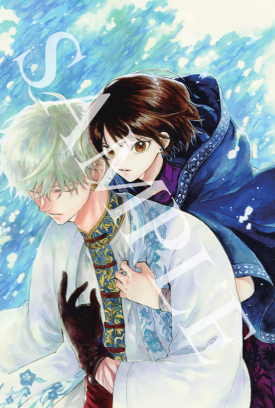 アニメイト限定　『龍皇の影姫』描き下ろしあり両面イラストカード（うら）　©大宙晃／白泉社