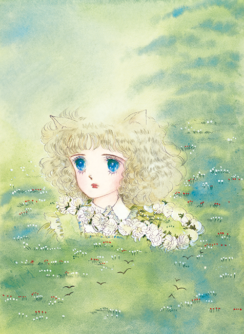 「綿の国星」LaLa1978年９月号「ペルシャ」扉 ©Yumiko Oshima／Hakusensha