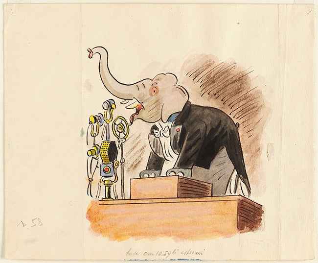 絵本『動物会議』原画／ヴァルター・トリアー／1947-49年／オンタリオ美術館蔵 ©Art Gallery of Ontari