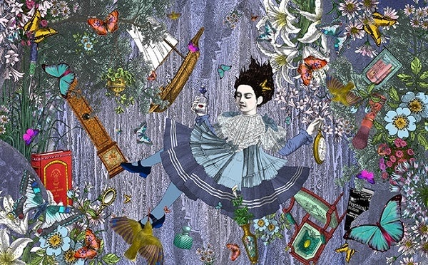 Down the Rabbit Hole, 2020, Ink on paper ©Kristjana Williams