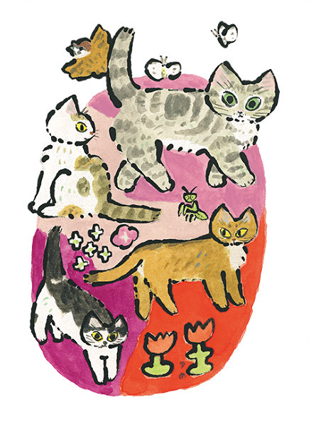 ヒグチユウコ⭐︎サーモボトル 眼花たちとくろいねこ 表紙＆巻頭特集は