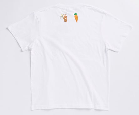 Tシャツ（あるくニンジンジン）バック　©キューライス／白泉社