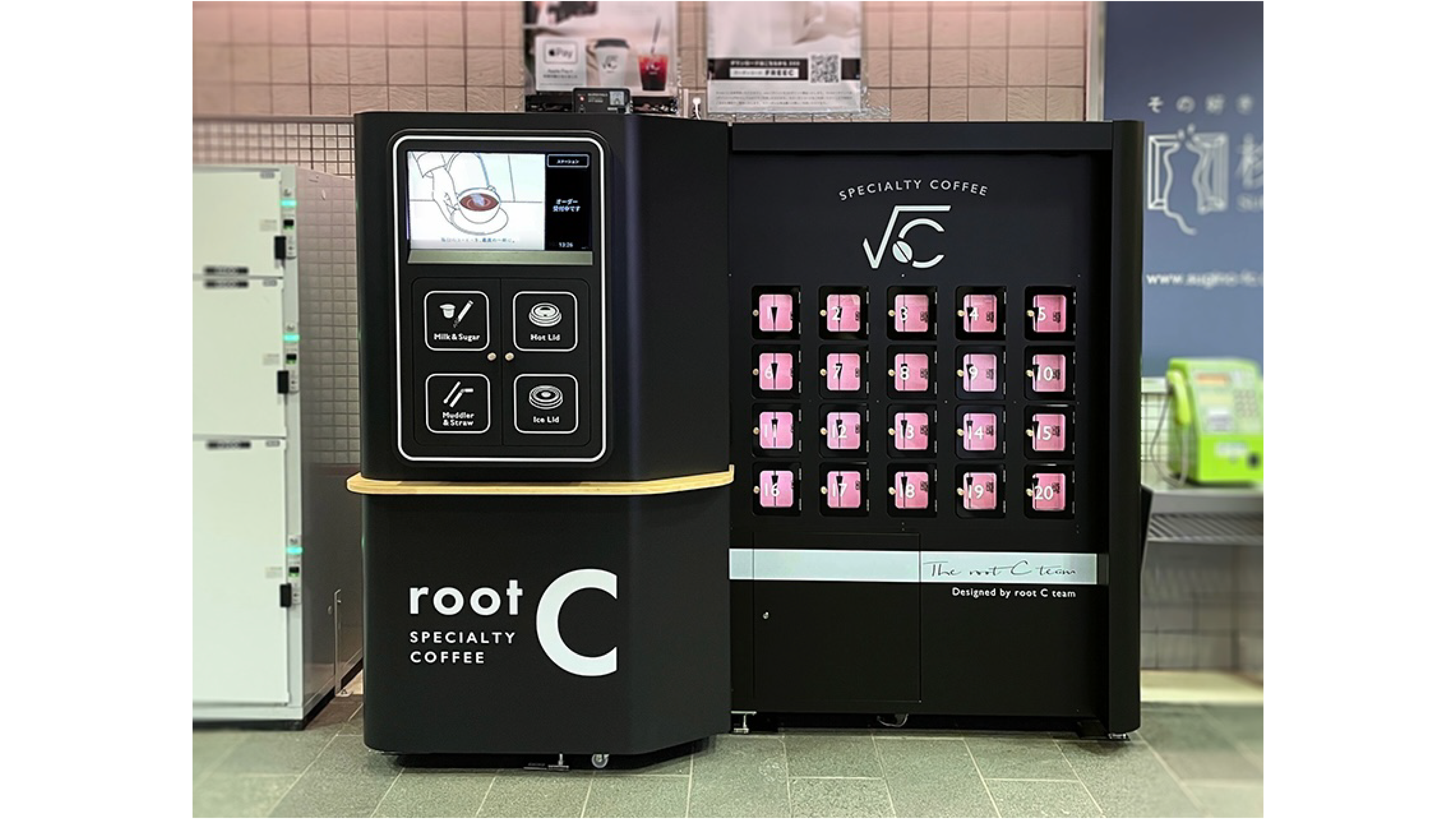 東急線目黒駅にAIカフェロボット「root C」を設置。4月26日より営業