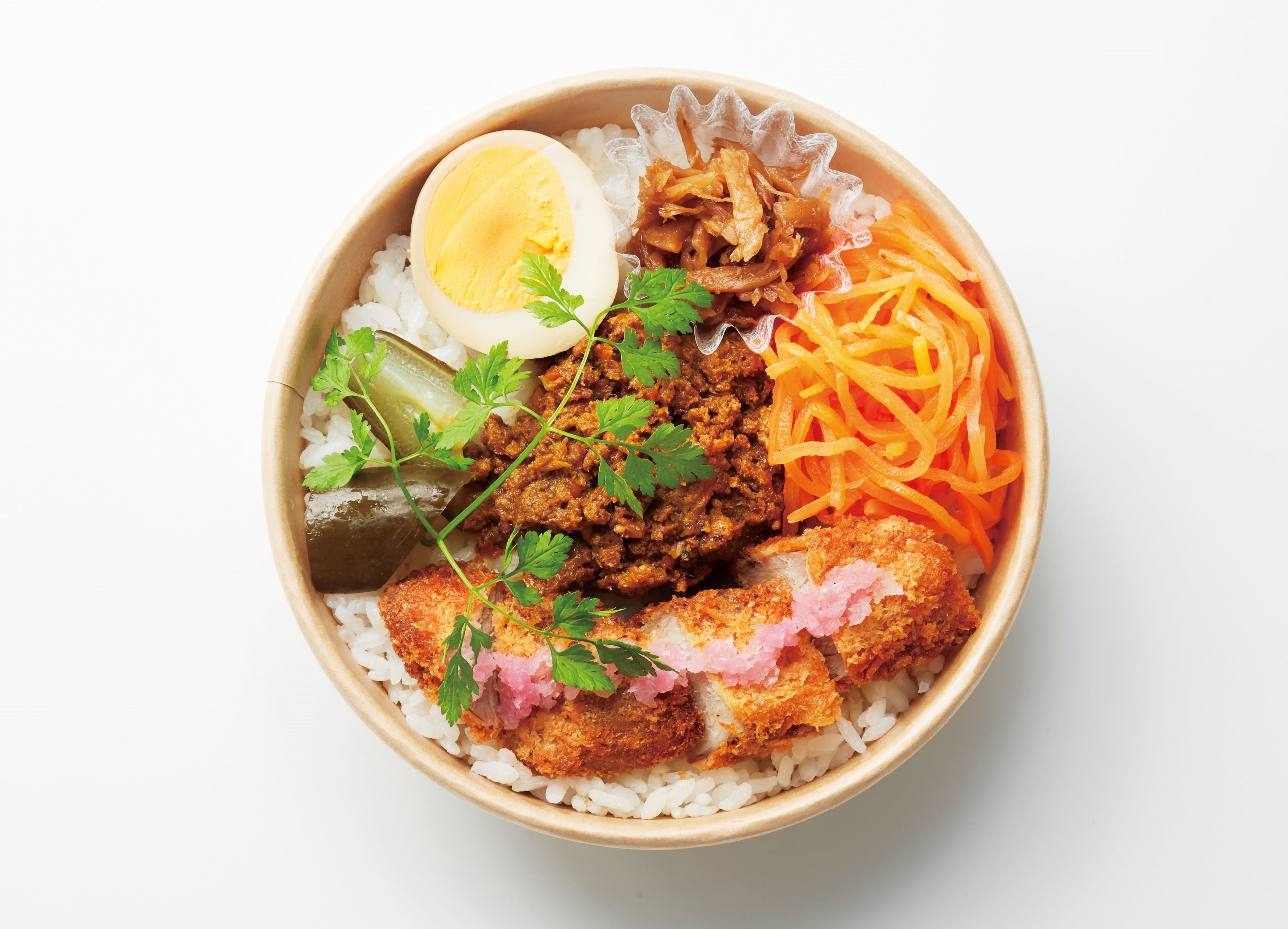 ＜べべのおそうざい＞ トンカツとフレンチデリのドライカレーBOX　789円 ※ジェイアール名古屋タカシマヤ限定 ■地下1階 惣菜売場