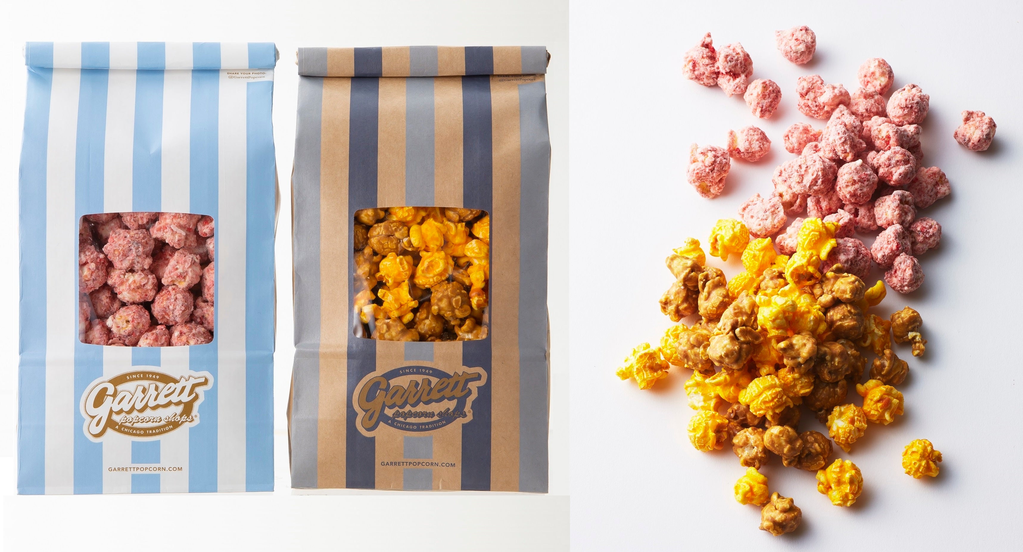 ＜ギャレット ポップコーン ショップス®＞ オープン記念セット（「シカゴ ミックス」 「ベリーベリー ホワイトチョコレート」各Mサイズ） 1,500円〔各日100個限り〕※当店限定