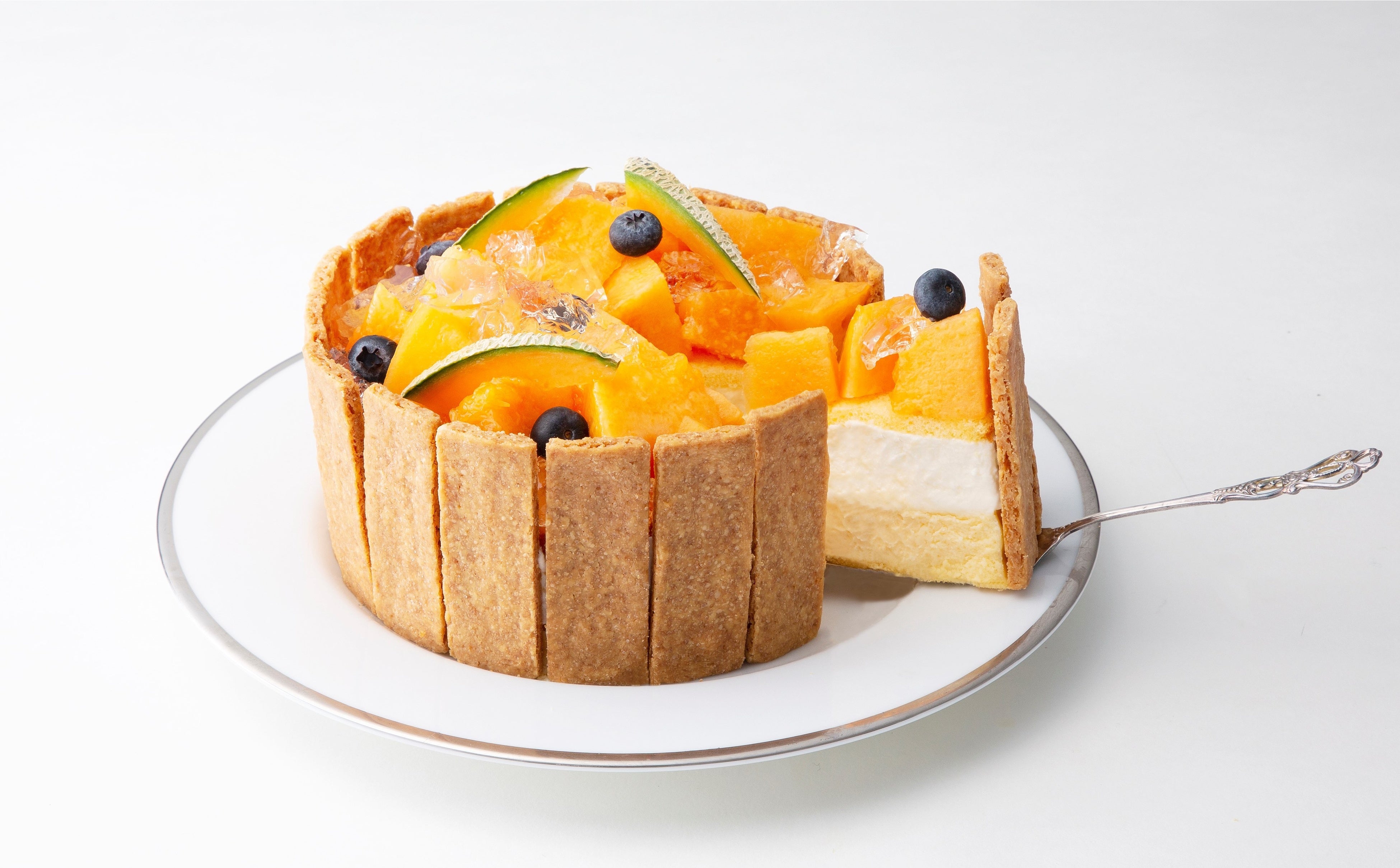 沖縄県＜GOLDWELL kisekino sweets＞ 宮古島メロンキセキノチーズケーキ （1台）7,128円  （1カット）1,242円