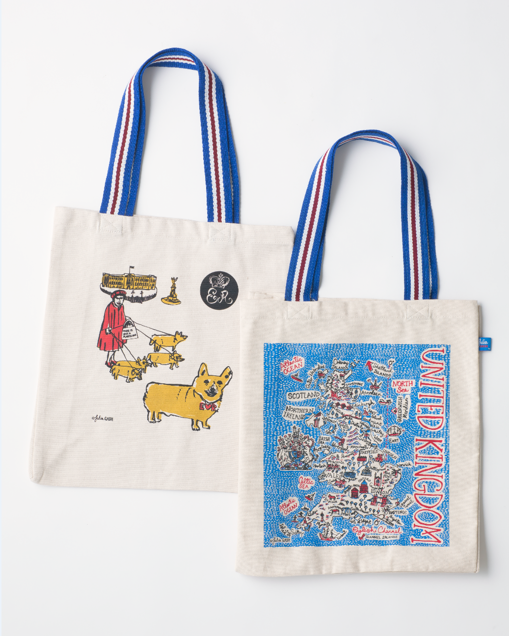 ＜ジュリアガッシュ＞ ジュリアガッシュ ショッピングバッグ 各3,630円