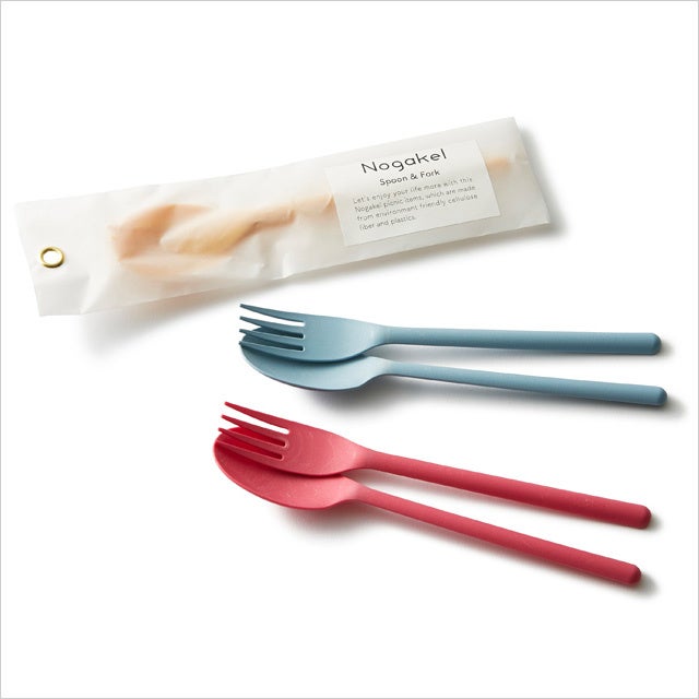 岐阜県＜ノガケル＞ スプーン・フォークセット 各550円　