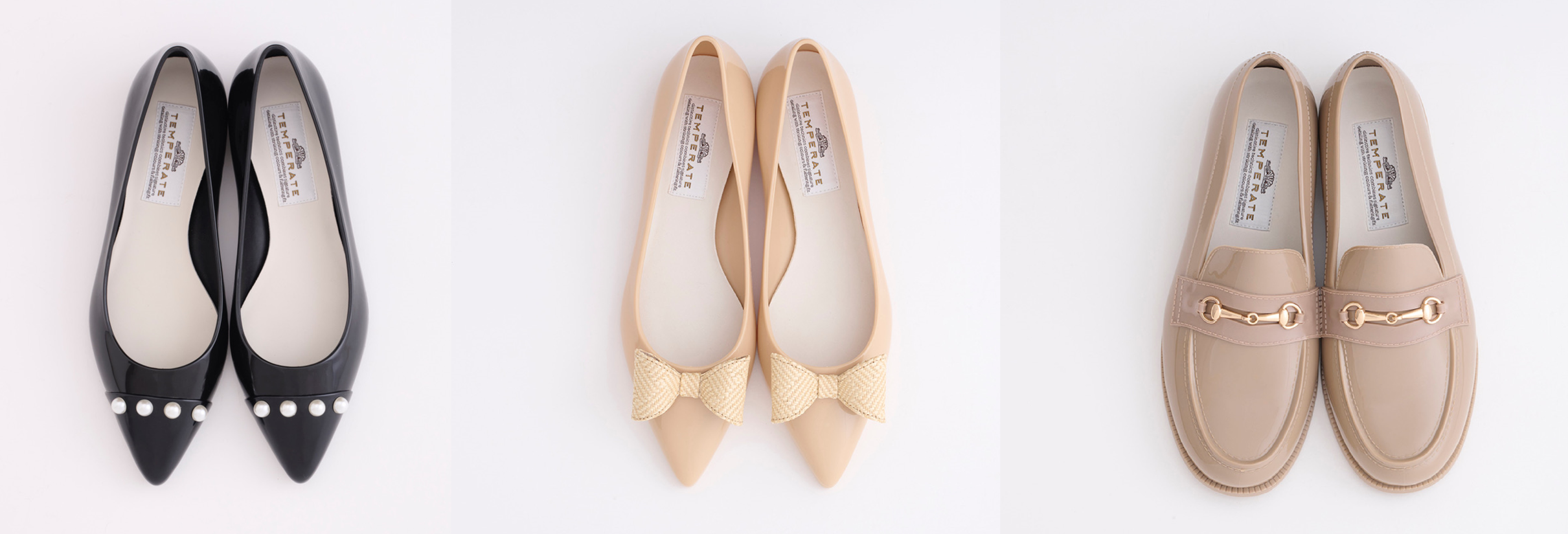 ＜テンパレイト＞ 靴 6,160円～ ■ジェイアール名古屋タカシマヤ1階 南エスカレーター横 特設会場