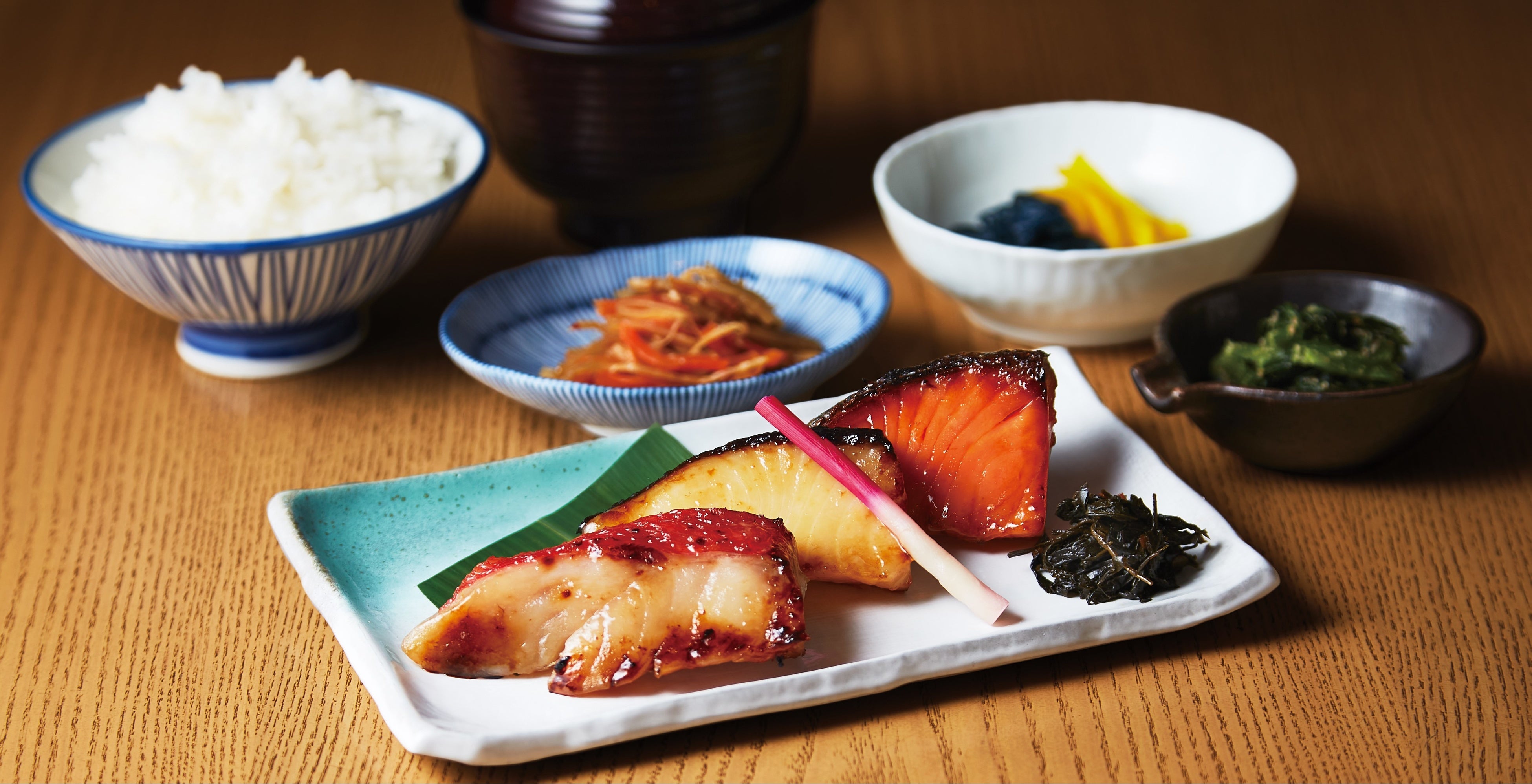＜京粕漬　魚久＞ 限定あじみせ定食 　2,200円　※各日50食限り
