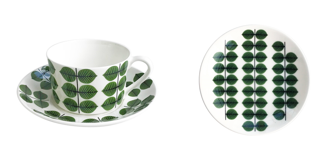 ＜グスタフスベリ＞ FIKAティーカップ＆ソーサ―・ プレート18cmセット 26,400円 ※5セット限定