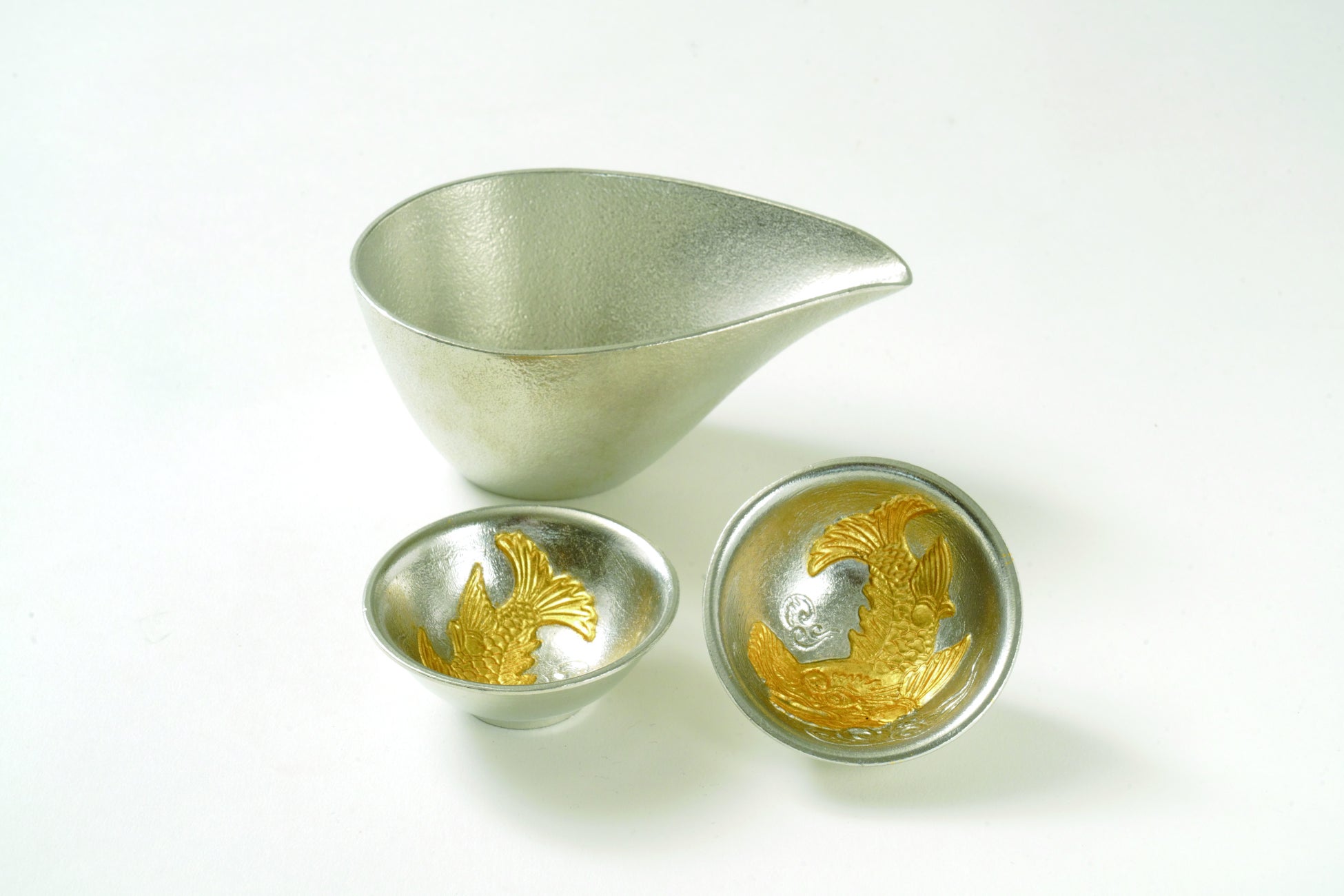 <能作> 金しゃち酒器セット  15,400円 ※15セット限定