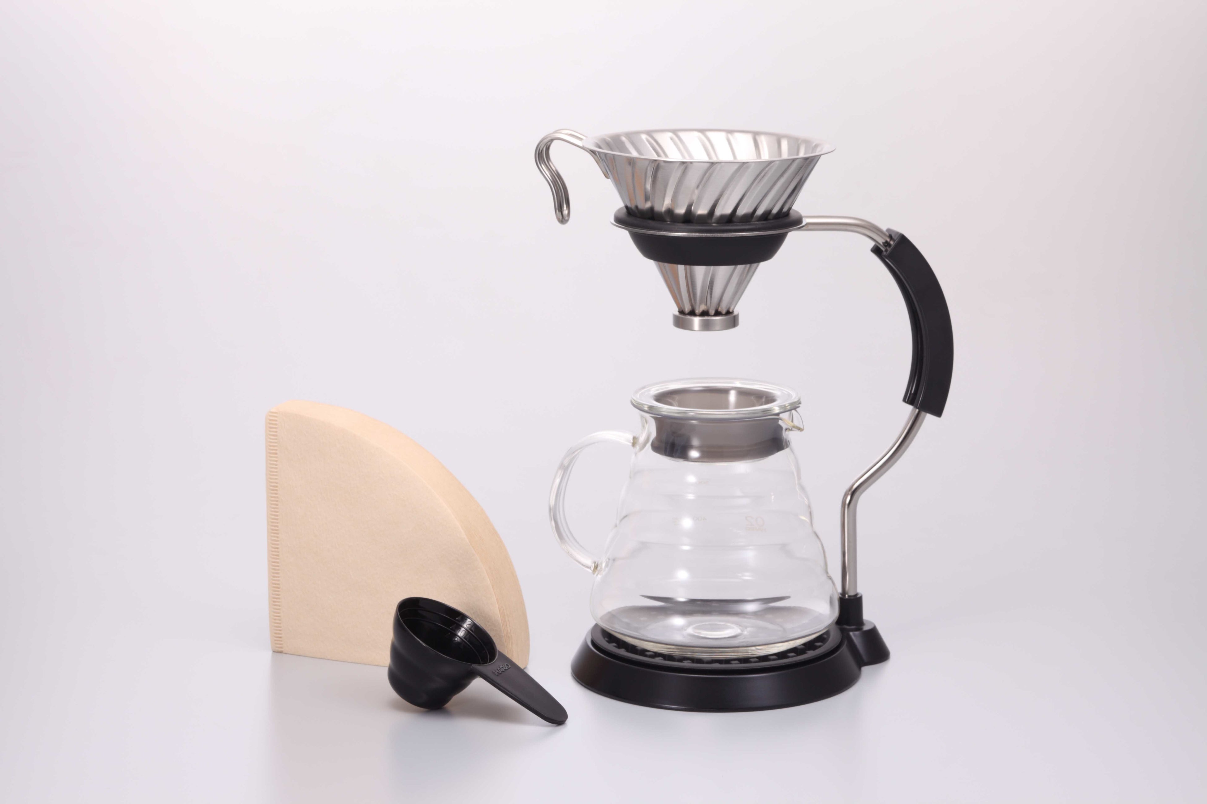 ＜ハリオ＞ V60アームスタンド ガラスドリッパーセット　 8,800円 ■ジェイアール名古屋タカシマヤ9階 台所日用品売場