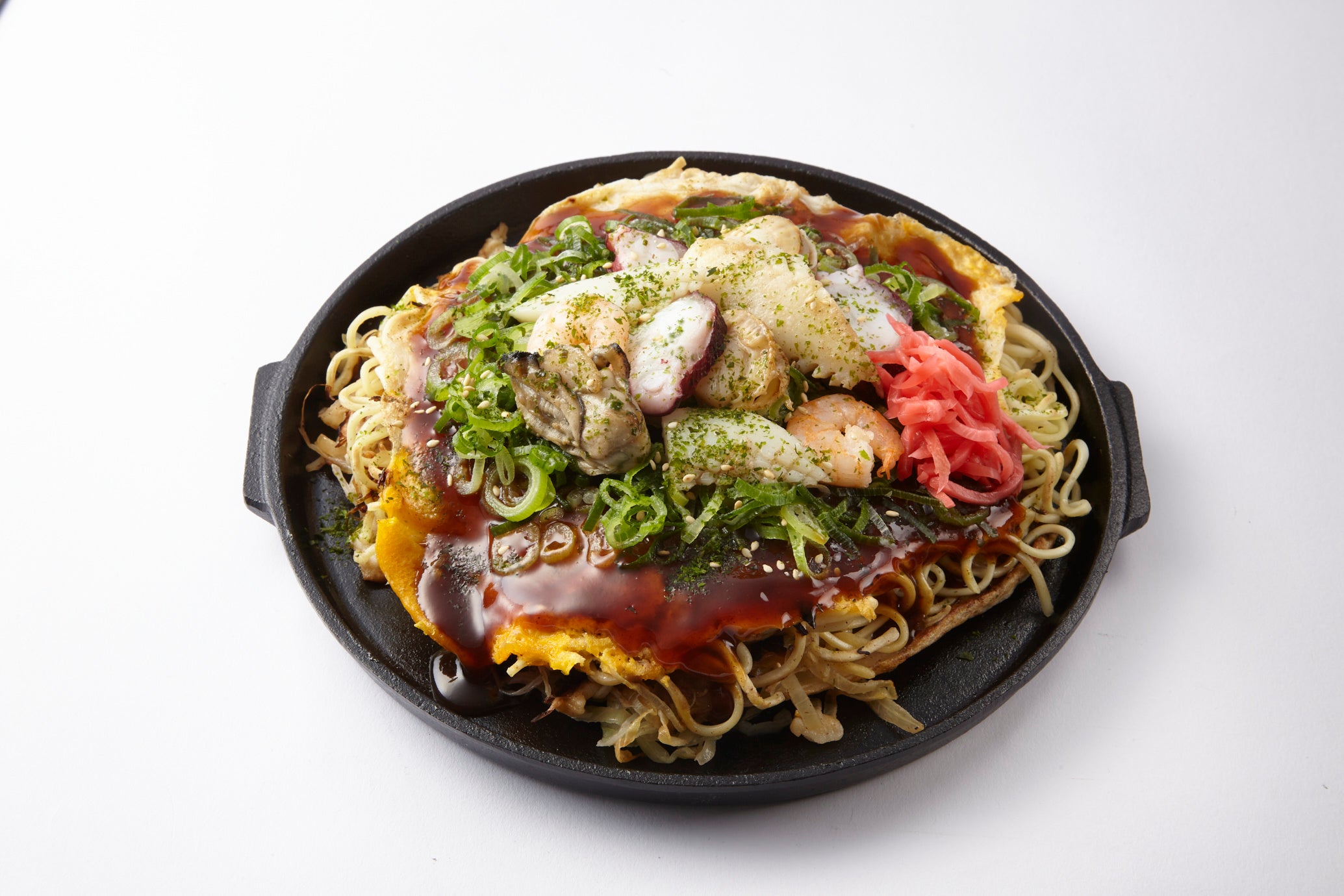 広島県＜お好み焼き みっちゃん横川店分家＞海鮮お好み焼き1,620円