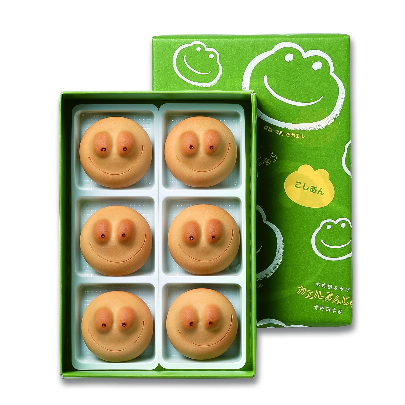 ＜青柳ういろう＞ カエルまんじゅう （6個入） 843円 ■地下1階 和菓子売場