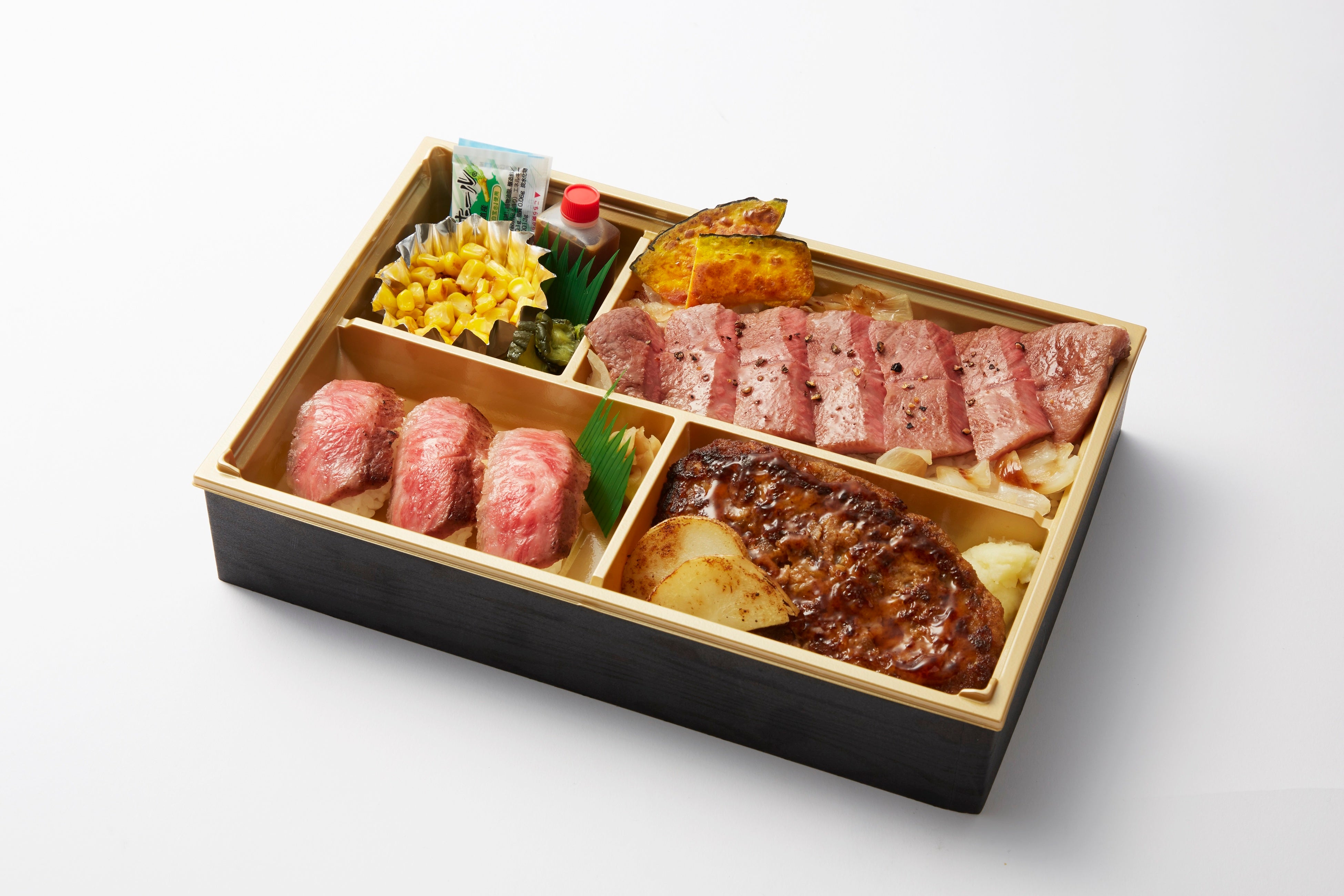 ＜ウエムラ牧場＞ 白老牛ミスジづくし 三種贅沢膳 3,240円  ※各日30折限り